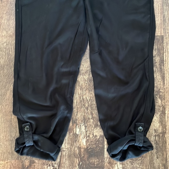 Knox Rose 100% Rayon Black Ankle Joggers Pull-On Pants, Size Small,Elastic Waist - Picture 4 of 15